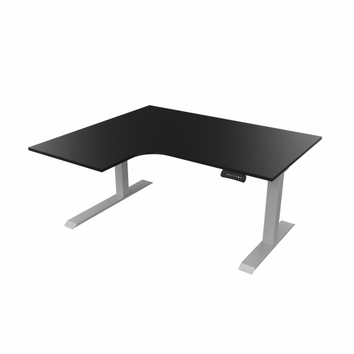 Radial Sit Stand Desk Left Handed