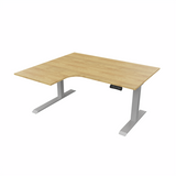 Radial Sit Stand Desk Left Handed