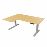 Radial Sit Stand Desk Left Handed