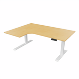 Radial Sit Stand Desk Left Handed