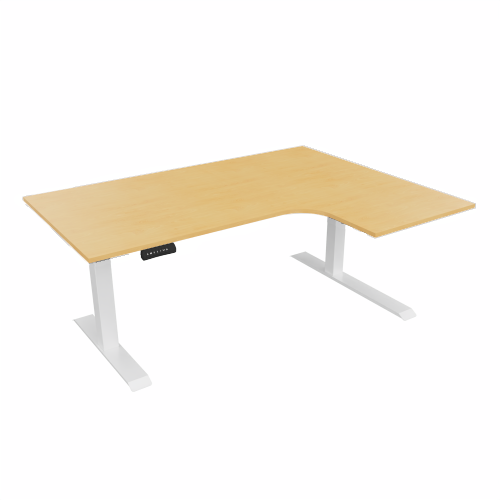 Radial Sit Stand Desk Right Handed