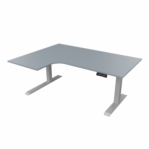 Radial Sit Stand Desk Left Handed