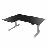 Radial Sit Stand Desk Left Handed