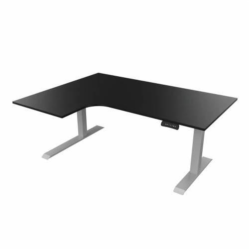 Radial Sit Stand Desk Left Handed