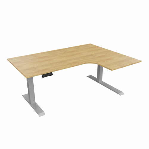 Radial Sit Stand Desk Right Handed