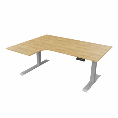 Radial Sit Stand Desk Left Handed