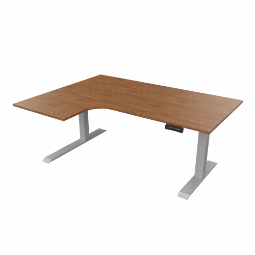 Radial Sit Stand Desk Left Handed