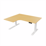 Radial Sit Stand Desk Left Handed