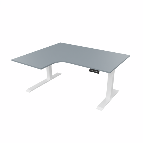 Radial Sit Stand Desk Left Handed