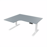 Radial Sit Stand Desk Left Handed