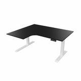 Radial Sit Stand Desk Left Handed