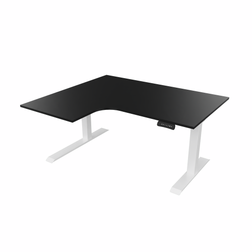 Radial Sit Stand Desk Left Handed