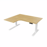 Radial Sit Stand Desk Left Handed