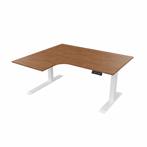 Radial Sit Stand Desk Left Handed