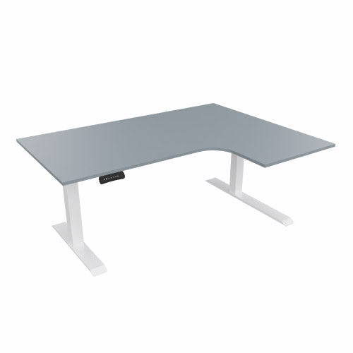 Radial Sit Stand Desk Right Handed