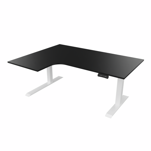 Radial Sit Stand Desk Left Handed