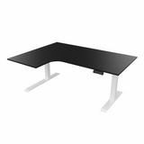 Radial Sit Stand Desk Left Handed