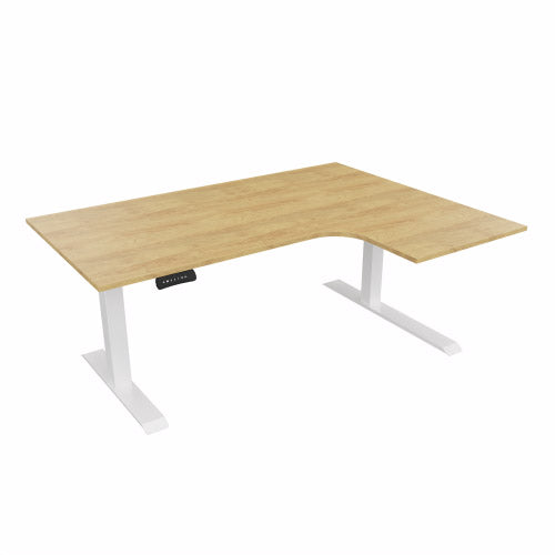 Radial Sit Stand Desk Right Handed