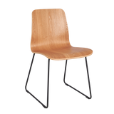 Northcott Chair with Black Metal Sled Base