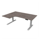 Radial Sit Stand Desk Left Handed