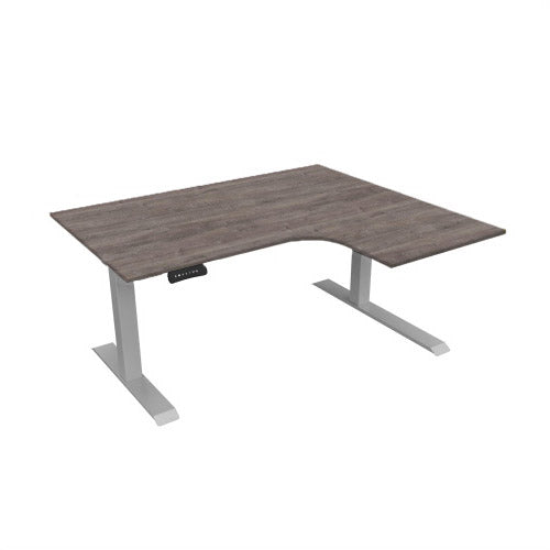 Radial Sit Stand Desk Right Handed