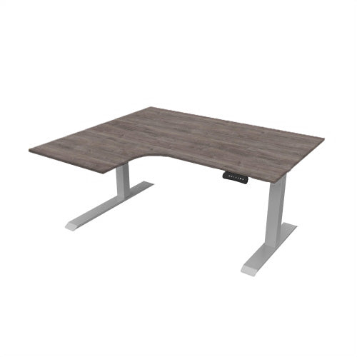 Radial Sit Stand Desk Left Handed