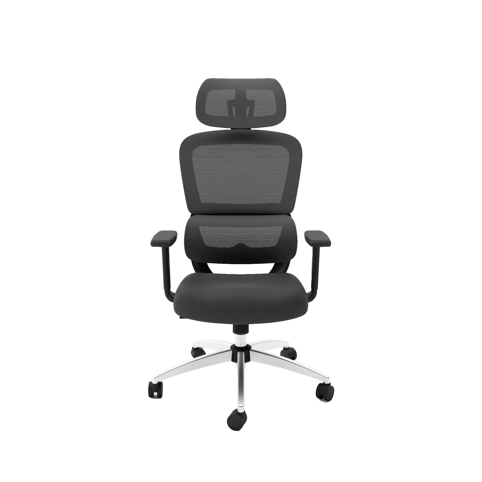 Shillingford Mesh Back Chair with H/A Arms in Black