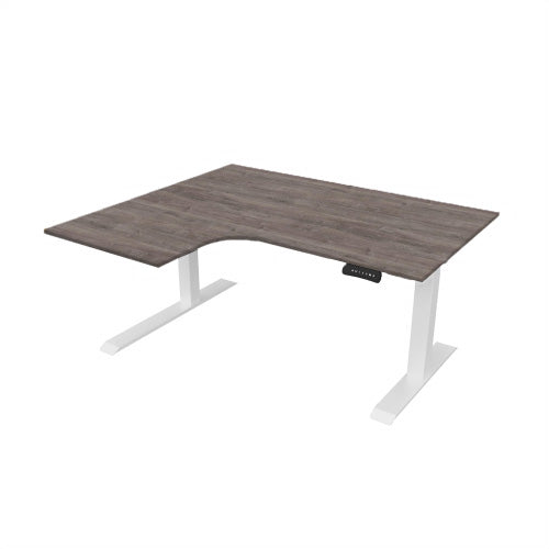 Radial Sit Stand Desk Left Handed