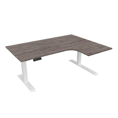 Radial Sit Stand Desk Right Handed
