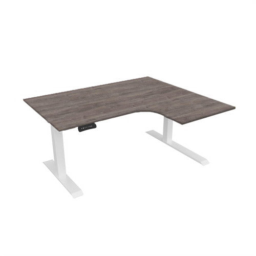 Radial Sit Stand Desk Right Handed