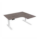 Radial Sit Stand Desk Right Handed