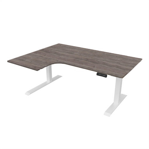 Radial Sit Stand Desk Left Handed