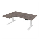 Radial Sit Stand Desk Left Handed