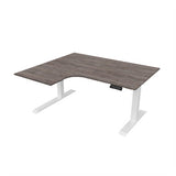 Radial Sit Stand Desk Left Handed