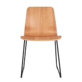 Northcott Chair with Black Metal Sled Base
